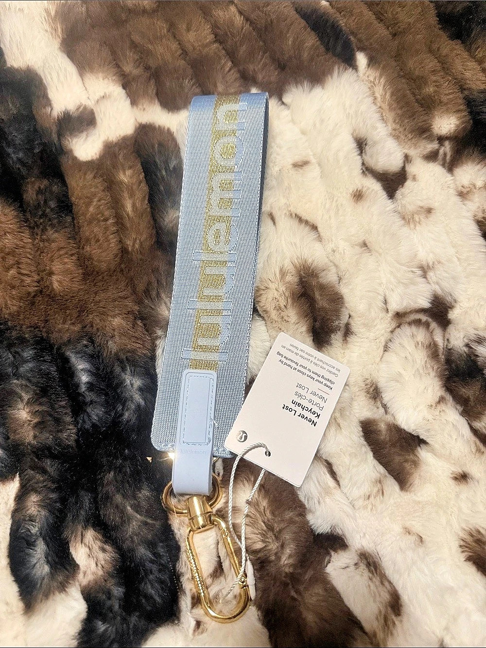 Lululemon never lost keychain